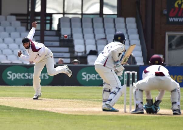 Monty Panesar was back in action for Northants against Kent (picture: Dave Ikin)