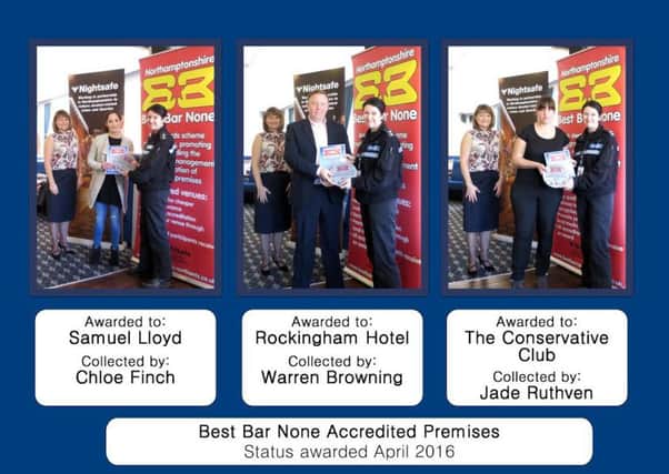 Some of the Best Bar None winners in Corby