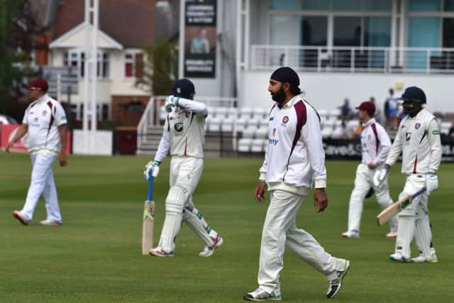 Monty Panesar and Northants were forced to accept a draw against Kent (picture: Dave Ikin)
