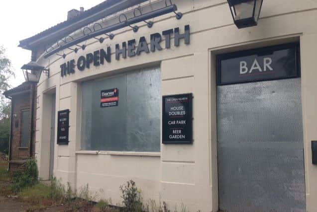 The derelict Open Hearth pub in Studfall Avenue, Corby