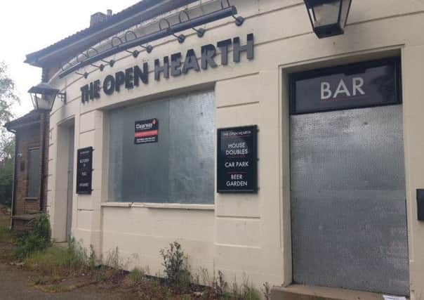 The derelict Open Hearth pub in Studfall Avenue, Corby