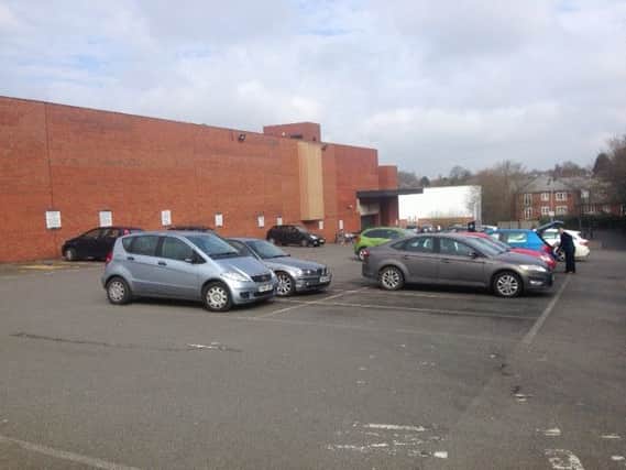 The car park at the former Co-op in Alexandra Road, Corby.