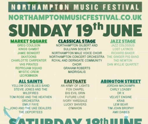 This year's festival line-up