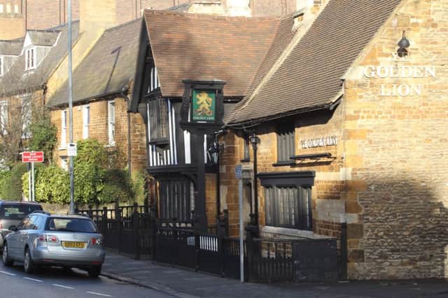 The incident happened just outside the Golden Lion pub in Wellingborough