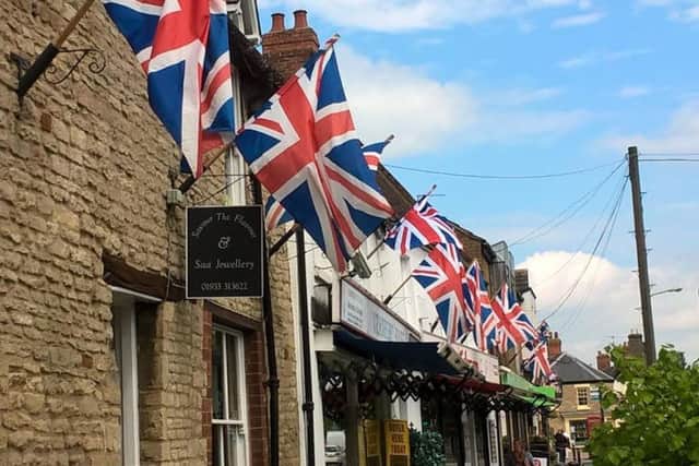 The flags will be out in Higham Ferrers on June 11 for the Queen's birthday