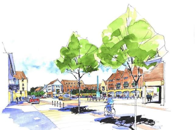 An artitst's impression of Stanton Cross