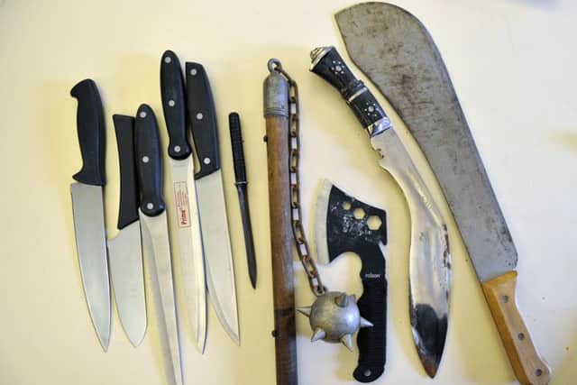 A selection of knives surrendered in the 2015 amnesty