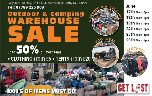 The Get Lost in Rutland Sale takes place in Corby tomorrow. NNL-160616-130205001