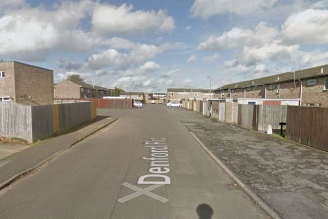 Denford Road, Corby. Copyright Google. NNL-160616-150916001