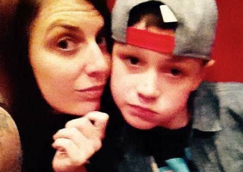 Heidi Redhead with son Riley Connelly, nine, are fundraising for Becky White