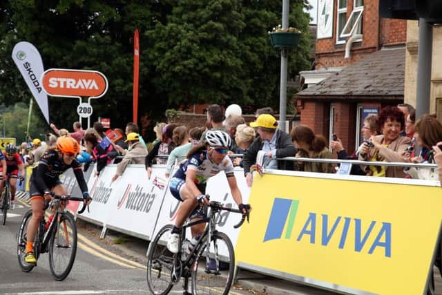 The Women's Tour is racing through Northamptonshire today