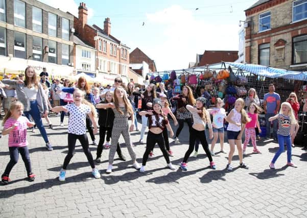 First Kettfest: Kettering: 1st Kettfest community arts festival 
Anderson School of Dance flash mob in town centre
Saturday 7th June 2015 NNL-150616-173750009