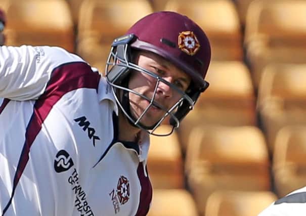 TON-UP - Adam Rossington scored 138 not out for Northants against Sussex