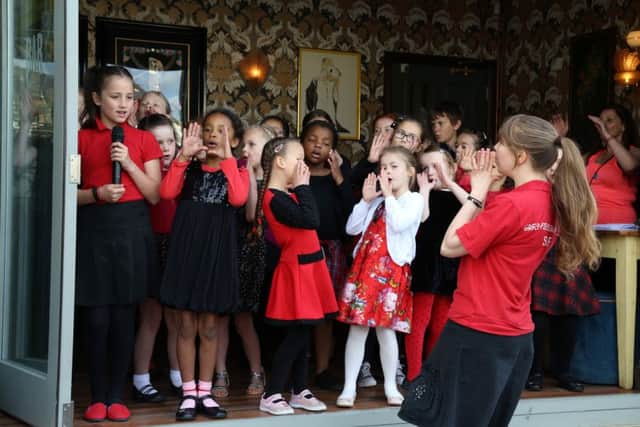Greenfields School choir perform at Kino Lounge