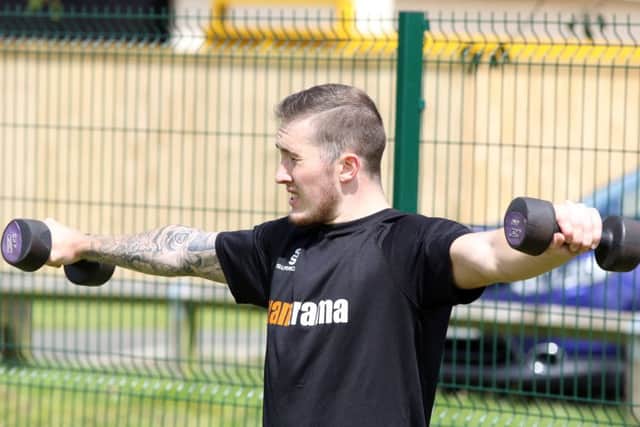 Corby's players were put through fitness and weight work on their first day back