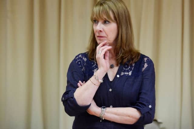 Phyllis Logan in rehearsals for Present Laughter