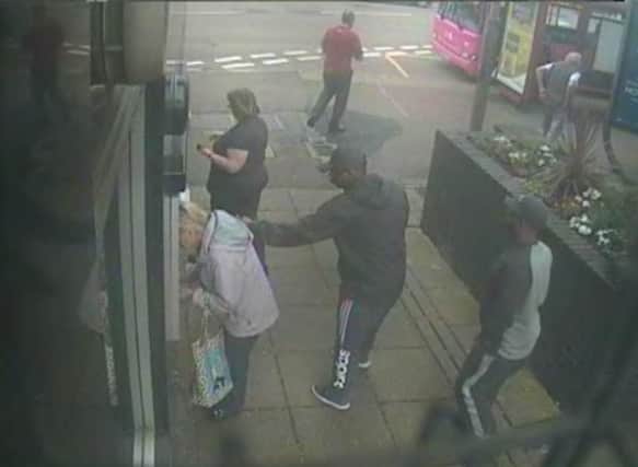 Police want to speak to these two men in relation to a theft in St James last week.