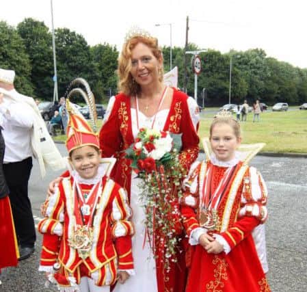Corby carnival 2016. Prince and princesses from Velbert, Germany