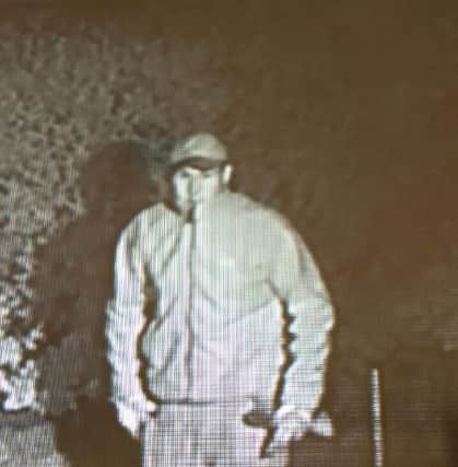 Images have been released of two men after an attempted theft from a van in Great Houghton