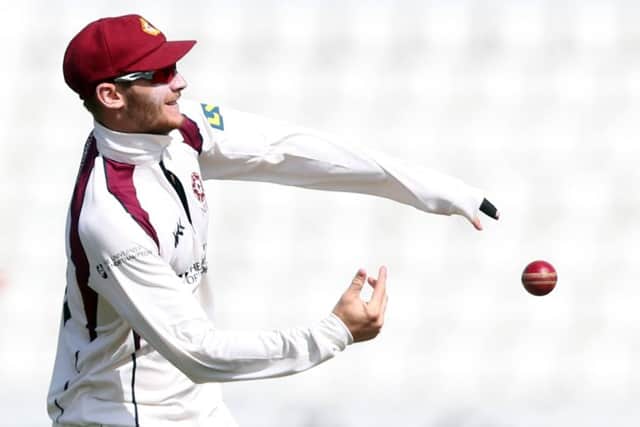 Rob Keogh claimed two wickets in as many balls for Northants on day two (picture: Kirsty Edmonds)