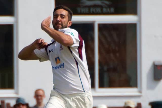 Ben Sanderson took an early wicket on day three but it was all downhill from there for Northants (picture: Peter Short)