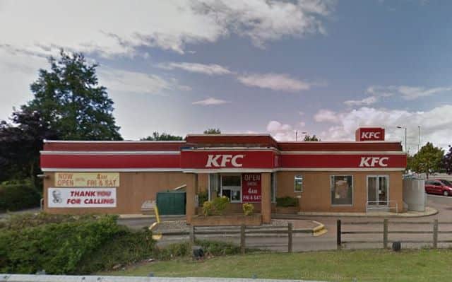 A burglary took place at KFC in Northampton