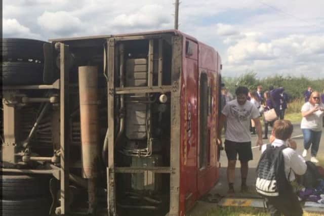 The crash scene. Pic: Vanessa Munnings