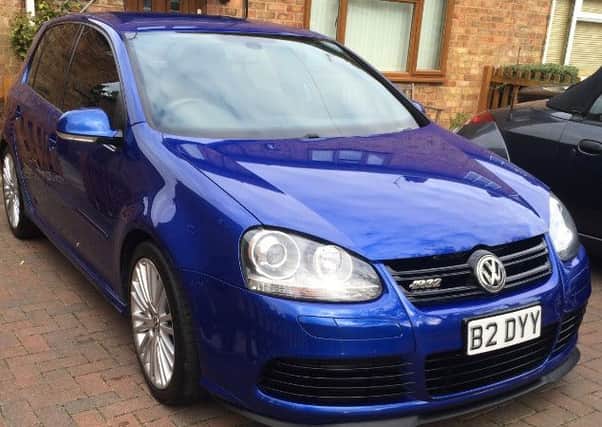 Thieves stole a blue VW Golf from an address in Moulton