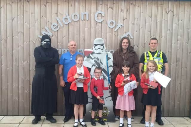 The competition winners at Weldon Primary School