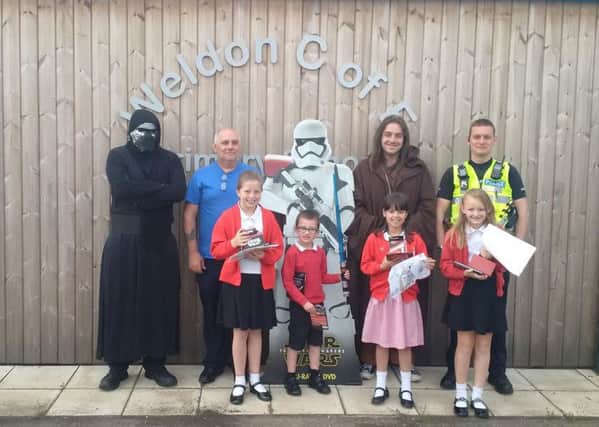 The competition winners at Weldon Primary School