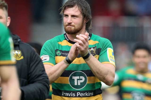 Tom Wood has extended his stay at Franklin's Gardens (picture: Sharon Lucey)