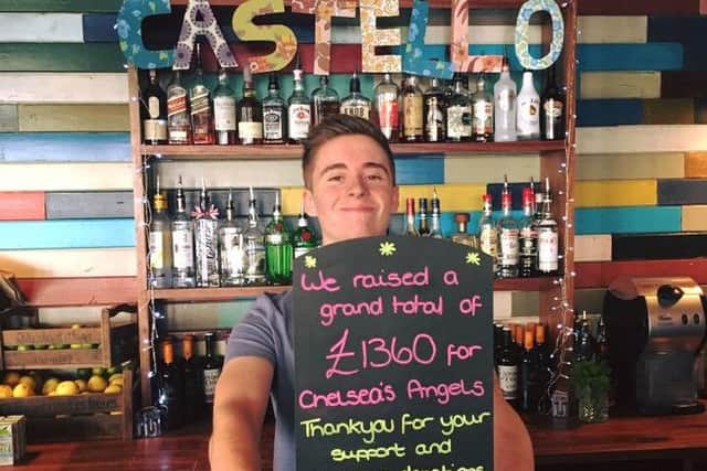 Castello Lounge in Wellingborough raised £1,360 for Chelsea's Angels