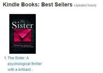 The Sister is number one on the Kindle store NNL-160722-165054001