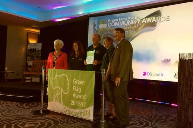 Kettering's Green Patch receiving its Green Flag award