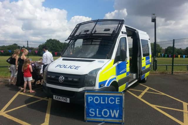People got to meet the police at the event