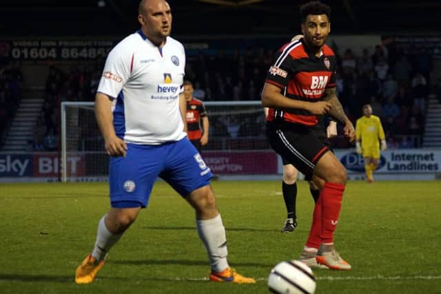 Liam Dolman missed AFC Rushden & Diamonds' 1-0 defeat to Didcot Town at the weekend