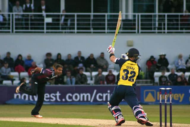 Laurie Evans has joined Northants on loan (picture: Peter Short)