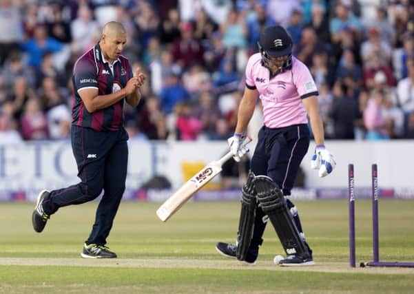 Rory Kleinveldt took three wickets for the Steelbacks (pictures: Kirsty Edmonds)