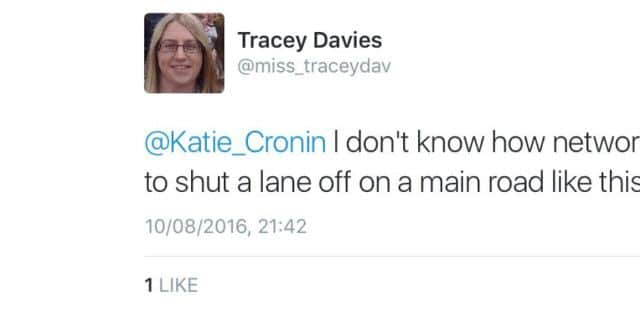 The road closure has not gone down well among road users