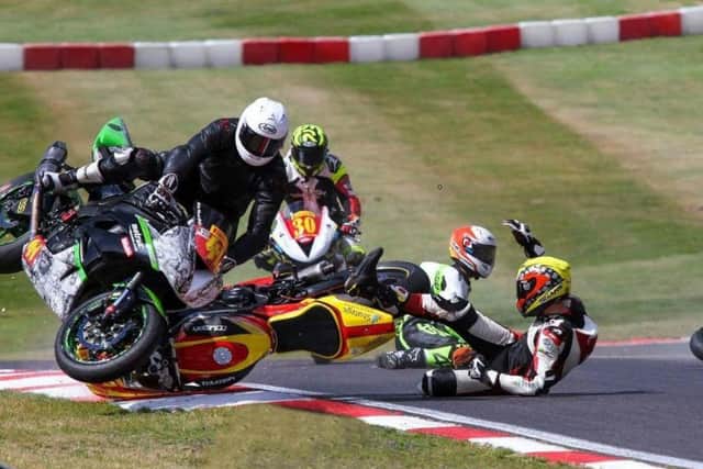 Milo's horror crash. Picture by John Brown, Quest Creative.