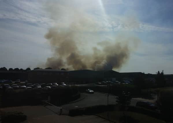 Mike Campbell sent in this picture of the smoke