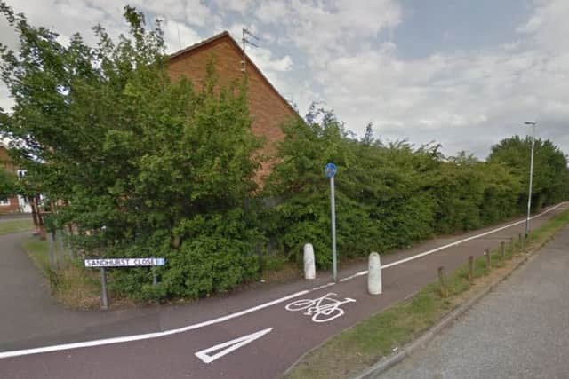 Sandhurst Close at the back of Trilogy Gym