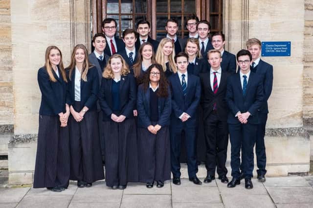 Last year's most succesful a-level students at Oundle School