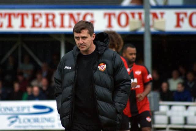 Kettering Town boss Marcus Law has come under pressure following two defeats in a row. Picture by Peter Short
