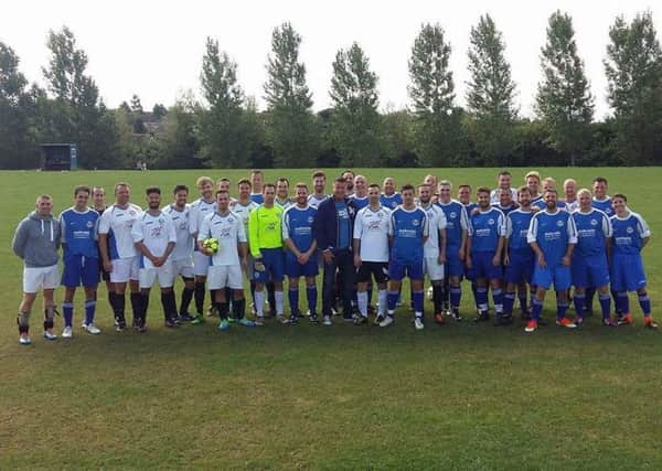 The two teams with Steve Walsh.