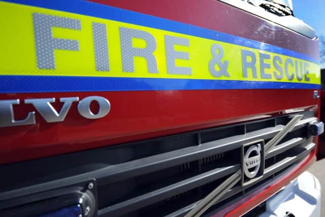 One man suffered from smoke inhalation and was left in the care of the ambulance service.