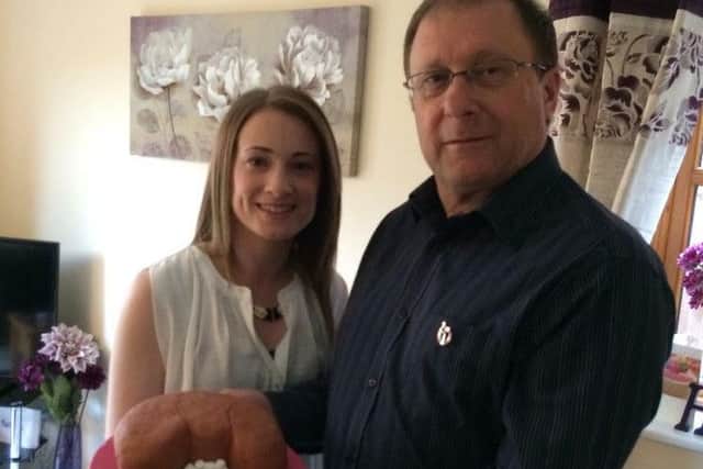 Kathryn with her dad Kevin.