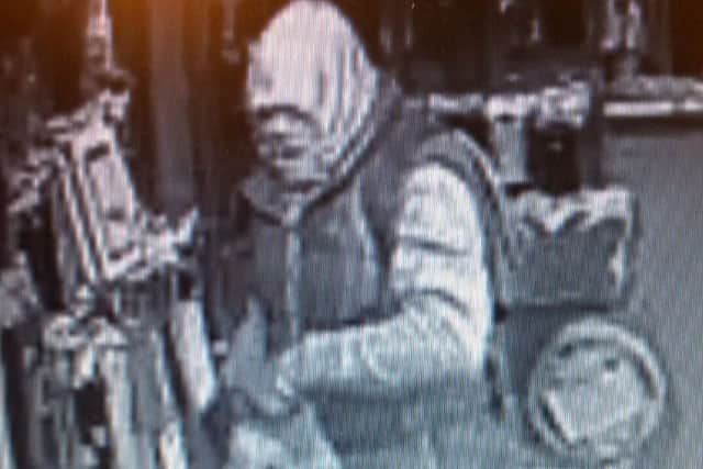 Police would like to speak to the person in this image