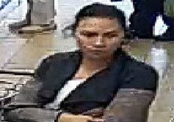 Police would like to speak to the woman pictured in the Aldi store in Harlestone Road, Northampton