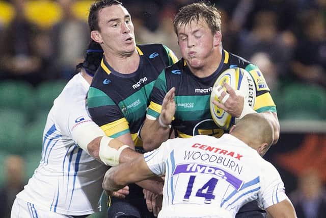 Louis Picamoles and Alex Waller put themselves about for Saints (picture: Kirsty Edmonds)